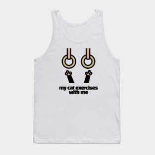 Feline Gymnast's Playtime Tank Top